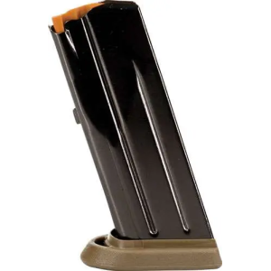 FN 20100062 FNS  9mm Luger Compact 12rd Black w/Flat Dark Earth Base Steel Detachable