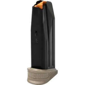 FN 20100378 509C  9mm Luger 10rd Black w/Flat Dark Earth Base Steel Extended