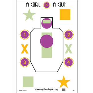 Action Target Action Target AGG100 A Girl & A Gun  Silhouette/Shapes Paper Target 23 x 35 100 Per Box - $56.51 at BattleHawk Armory