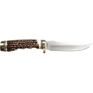UNCLE HENRY KNIFE NEXT GEN STAGLON 5 BLADE W/LTHR SHEATH