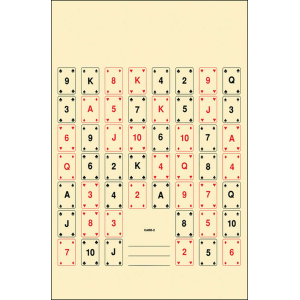 Action Target Action Target CARD2100 Playing Card #2 52 Playing Cards Paper Target 22.50 x 24 100 Per Box - $53.62 at BattleHawk Armory