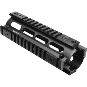 NCStar MAR4S Quad Rail  AR-15 Black Hardcoat Anodized Aluminum 6.70