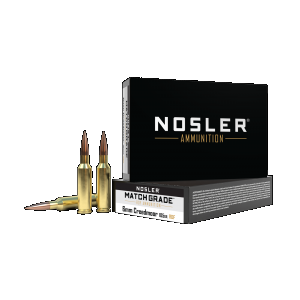 NOSLER 60135 Match Grade Rdf 6mm Creedmoor 105 Gr Hollow Point Boat Tail (hpbt) 20 Bx/ 10 Cs