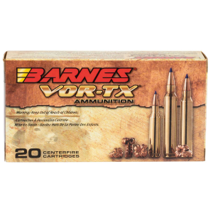 BARNES Bullets 21541 Vor-tx Rifle 308 Win 168 Gr Tipped Tsx Boat Tail 20 Bx/ 10 Cs