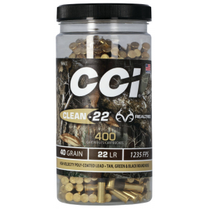CCI Clean 22 .22 LR 40 Gr 1235 FPS 400rd Unit