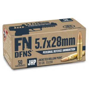 FN 10700030 Dfns Ss200 5.7x28mm 30 Gr Jacketed Hollow Point (jhp) 50rds