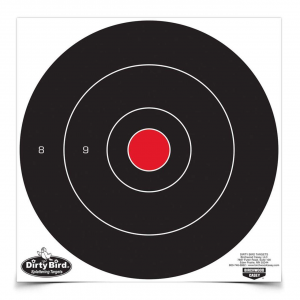 BC DIRTY BIRD 12in BULL'S-EYE TARGET - 100 SHEETS