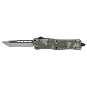 Cobra Tec Knives MADCCTK1MTNS CTK-1 Medium 3 Tanto Black Plain D2 Steel Army DigiCamo Aluminum Handle OTF