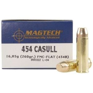 MAGTECH AMO 454 CASULL 260GR FMJ FLAT 20/RD BOX