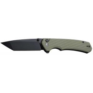 Civivi Knives C19059C-2 Brazen  3.46 Folding Plain Black D2 Steel Blade, OD Green Textured G10 Handle