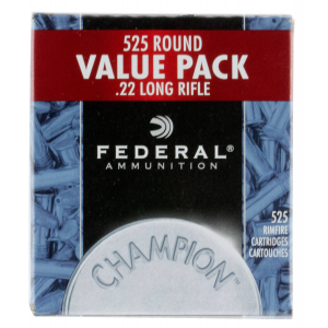 FEDERAL 745 Champion Training 22 Lr 36 Gr Copper Plated Hollow Point (cphp) 525 Bx/ 10 Cs