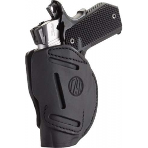 1791 Gunleather 3WH1SBLA 3 Way  Black Leather OWB 1911 3-4 Ambidextrous Hand