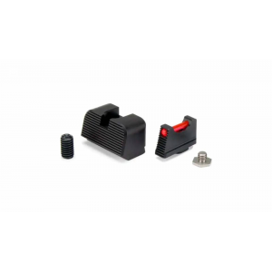 Zaffiri Precision Suppressor Height HD Sights Black Anodized w/Red Fiber