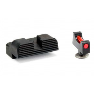 Zaffiri Precision HD Fiber Optic Sight Set Black Anodized W/Red Fiber HD Sights