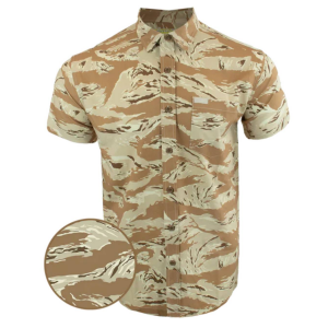 Warrior Co. Button Down Camo Shirt - Desert Tiger - 2XL