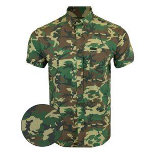 Warrior Co. Button Down Camo Shirt - M81Woodland - M