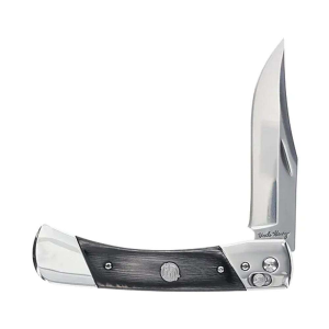 Uncle Henry 1222013 Bear Paw  3.80 Folding Plain 7Cr17MoV SS Blade, Black/SS Wood Laminate Handle