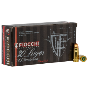 FIOCCHI 765a Heritage 7.65x21mmparabellum 93 Gr Semi Jacketed Soft Point 50 Per Box
