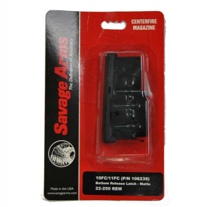 Savage 55104 10/11/12  22-250 Rem Savage 10/11/12 4rd Matte Blue Detachable