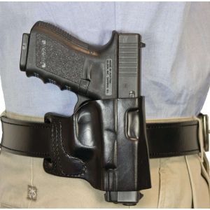 DESANTIS E-GAT SLIDE HOLSTER OWB RH Leather SIG P365 BLACK