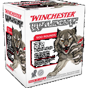 Winchester Ammo WW22LRB Wildcat  22 LR 40 gr Lead Round Nose (LRN) 500 Bx/ 10 Cs (Bulk)