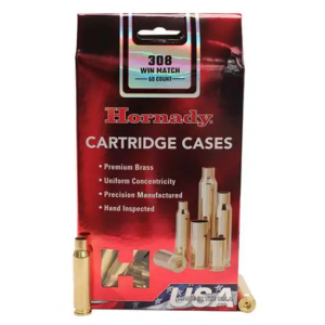 Hornady 8661   308 Win Rifle Brass 50 Per Box