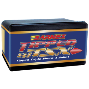Barnes Bullets 30400 Tipped TSX  8mm .323 160 GR TTSX Boat Tail 50 Per Box