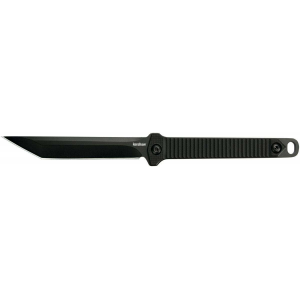 Kershaw 4008X Dune  3.80 American Tanto Plain Black Oxide 3Cr13 Steel FRN Black Handle Fixed