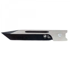 Templar Knife SBTB231 Back The Blue Small 2.25 Tanto Plain Black 440C Stainless Steel Blue/White/Black Zinc Aluminum Alloy Handle OTF
