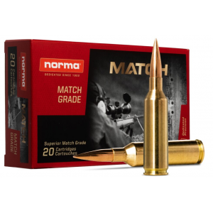 NORMA Golden Target Match 6.5 Prc 143 Gr Bthp Boat Tail Hollow Point Rifle Ammunition - 20rd Box