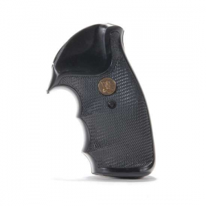 Pachmayr 02528 Gripper Pistol Grip Colt Python/Trooper Black Rubber