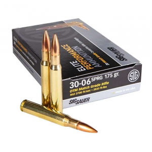 AMMO, 30-06 SPRG, 175GR, ELITE MATCH GRADE, OTM, BOX/20