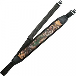Grovtec US Inc GTSL122 Flex Sling  with Locking Swivels 2 W Adjustable Padded Realtree Xtra Elastic Body w/Neoprene Strap for Rifle/Shotgun