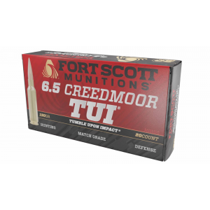 Fort Scott Munitions 6.5 Creedmoor 130 gr SCS Tumble Upon Impact (TUI) 20rd Box
