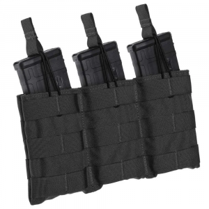 TACSHIELD (MILITARY PROD) T3508BK Speed Load Triple Rifle Mag Pouch Black 1000D Nylon