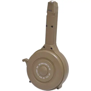 GLOCK DRUM MAG 40SW 50RD TAN POLYMER