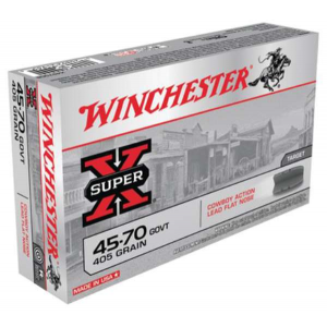 Winchester Ammo X4570CB Super-X  45-70 Gov 405 gr Lead Flat Nose (LFN) 20 Bx/ 10 Cs