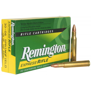 REMINGTON Ammunition R30061 Core-lokt 30-06 Springfield 125 Gr Pointed Soft Point (psp) 20 Bx/ 10 Cs