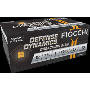 Fiocchi Special Application Breaching Ammunition 12 Gauge 2-3/4 540 Grain Polymer Encapsulated Lead Shot