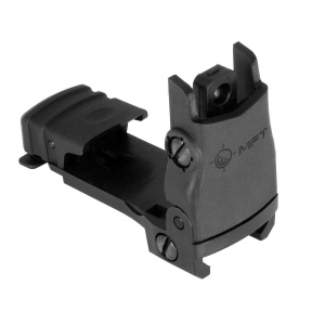 Mission First Tactical BUPSWR Flip Up Rear Sight AR Platform Black Flip Up Polymer