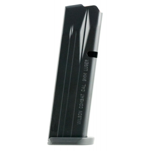 Wilson Combat 1911 EDC X9 Double Stack 9mm 15 Round Steel Black Magazine