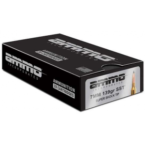 AMMO Inc Signature 7mm Rem Mag 139gr Sst Super Shock Tip Ammunition 20rd Box