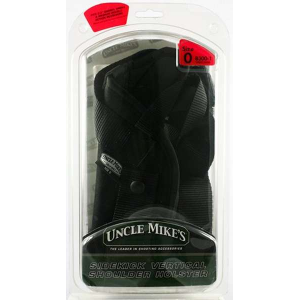 Uncle Mikes 83001 Sidekick Vertical Shoulder 2-3 Sm/Med DA Revolver Nylon Black