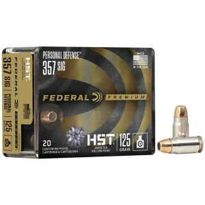 FEDERAL PREMIUM HST 357 SIG 125GR JHP 20rd BOX