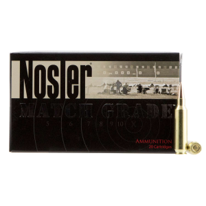 NOSLER 60162 Match Grade Rdf 22 NOSLER 85 Gr Hollow Point Boat Tail (hpbt) 20 Bx/ 10 Cs