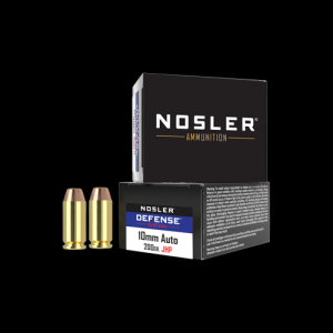 NOSLER 10mm Auto 200 Gr Jacketed Hollow Point (jhp) Defense Handgun 20rds