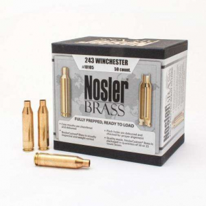 Nosler 10105 Centerfire Rifle  243 Winchester Brass 50 Per Box