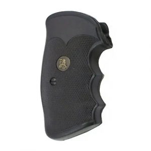 Pachmayr 02529 Gripper Professional Pistol Grip Colt Python/Trooper Black Rubber