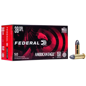 Federal AE38B American Eagle  38 Special 158 gr Lead Round Nose (LRN) 50 Bx/ 20 Cs