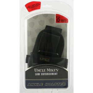 Uncle Mikes 8820 Ankle  2 Sm Frame 5rd Revolver w/Hammer Spur Cordura Nylon Black